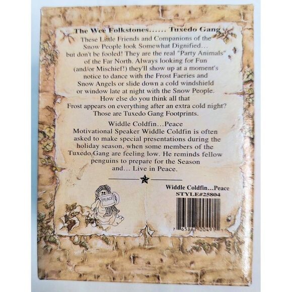 Coldfin Set of 3 Rejoice Peace Imagine Boyds Bears Figurines The Wee Folkstones - Picture 10 of 15